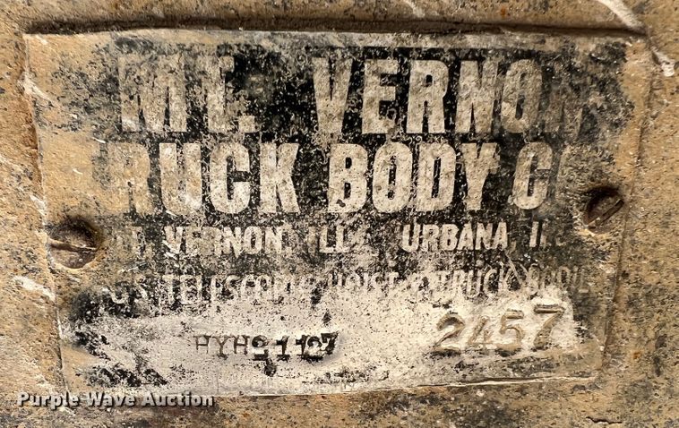 image for item JM9288 1968 Mt. Vernon HYH2127  end dump trailer