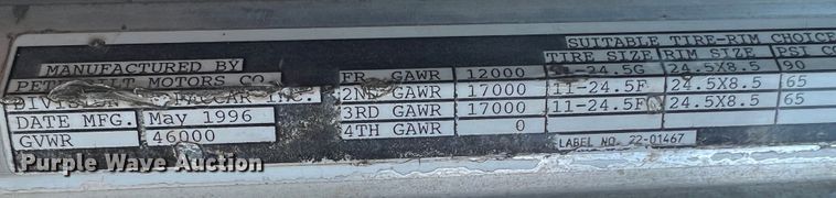 image for item JM9297 1997 Peterbilt 378  dump truck