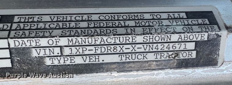 image for item JM9297 1997 Peterbilt 378  dump truck