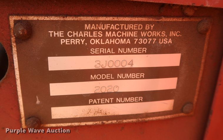 image for item JR9422 1992 Ditch Witch 2020  trencher