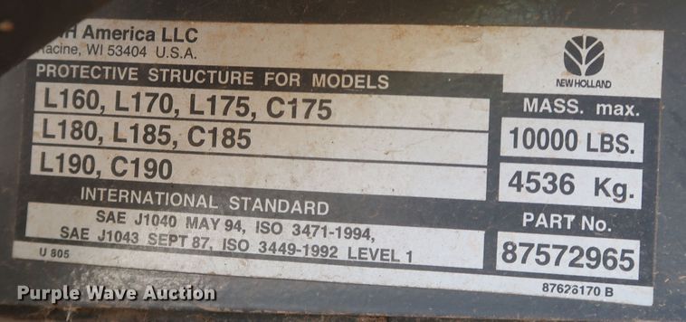 image for item JR9429 2008 New Holland L185  skid steer loader