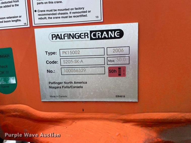 image for item JU9310 2007 Freightliner Business Class M2  Crew Cab crane truck