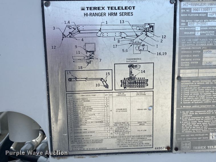 image for item JW9495 2009 Ford F750 Super Duty  bucket truck
