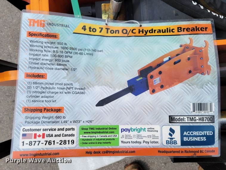 image for item JZ9193 TMG Industrial TMG-HB70Q  breaker