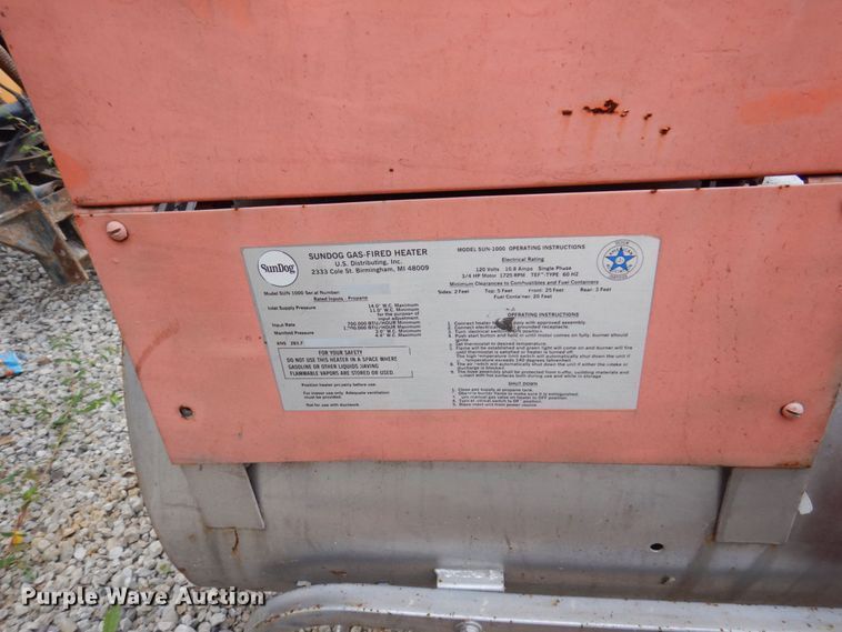 image for item KF9602 (3) Sundog SUN1000 heaters