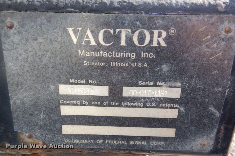 image for item KR9116 2000 International 2554  sewer jetter truck