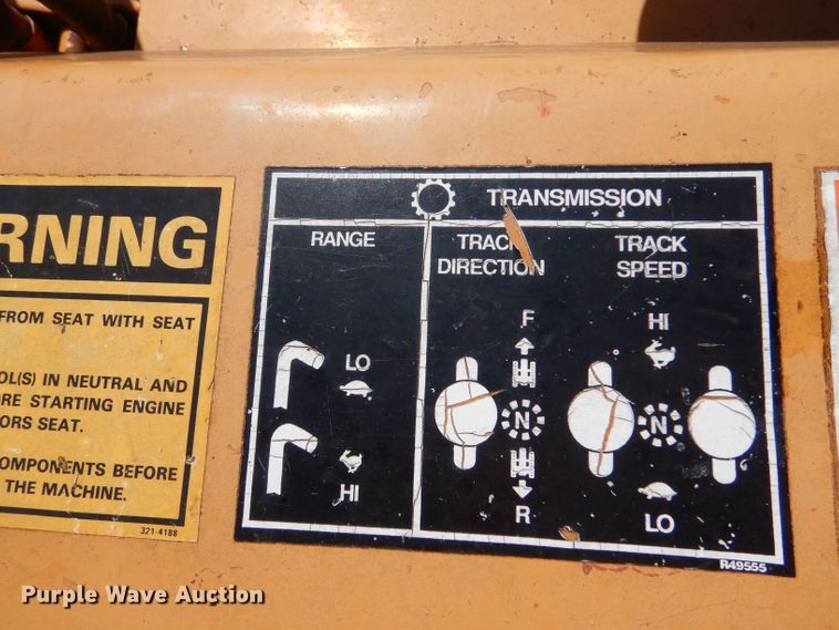 image for item LB9782 1989 Case 455C  track loader