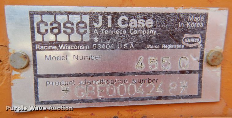 image for item LB9782 1989 Case 455C  track loader