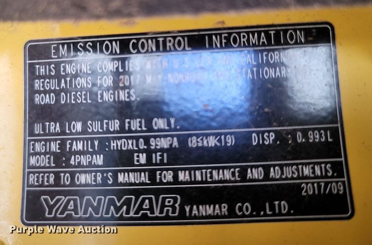 image for item LM9609 Yanmar VIO17-A  mini excavator