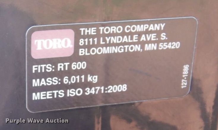image for item MF9747 Toro RT600  vibratory cable plow