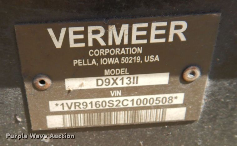 image for item MF9751 2012 Vermeer D9X13II  directional boring unit