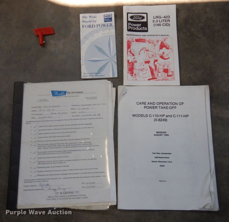 image for item MF9774 1995 Jay's Inc. BL-100-PD  vacuum excavator