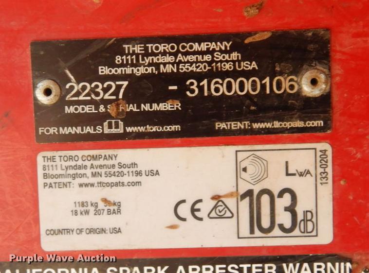 image for item MF9776 2016 Toro Dingo TX1000  compact utility loader