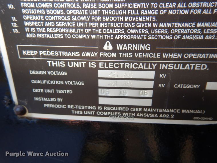 image for item MH9033 2008 GMC TopKick C7500  forestry bucket truck