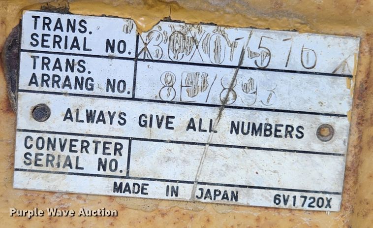 image for item MK9099 1993 Caterpillar D4H LGP  dozer