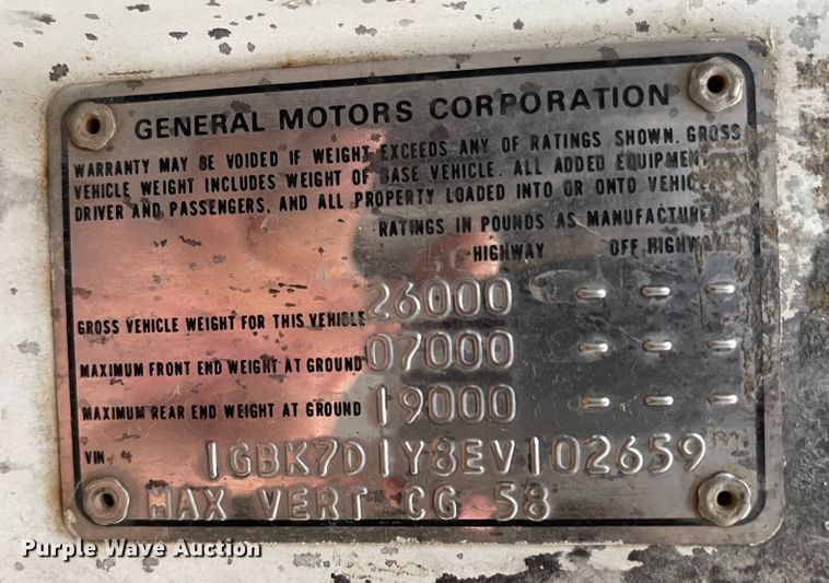 image for item MU9070 1984 Chevrolet 70  dump truck