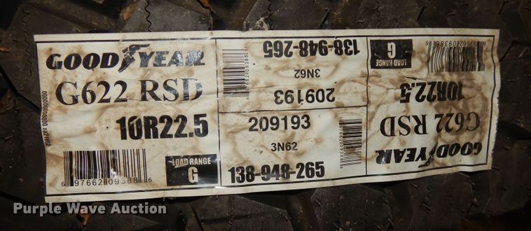 image for item DB7899 (3) Goodyear tires