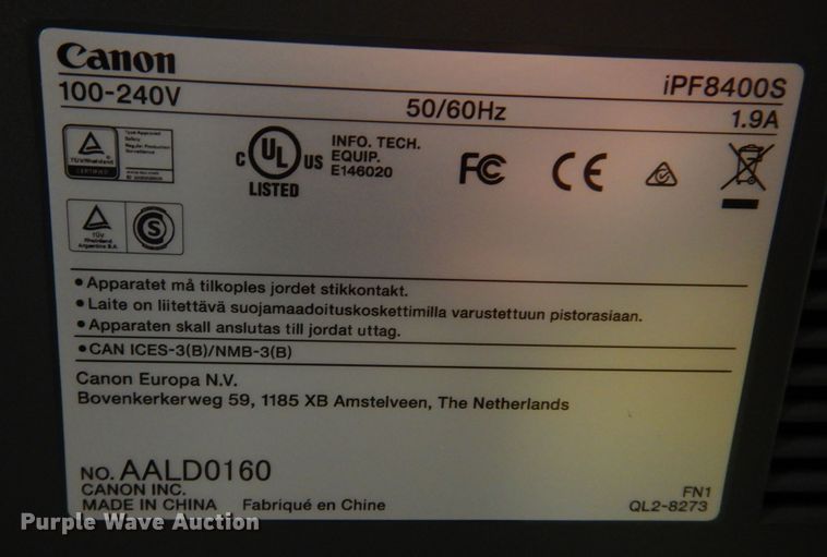 image for item DB7900 Canon iPF8400S  large format printer