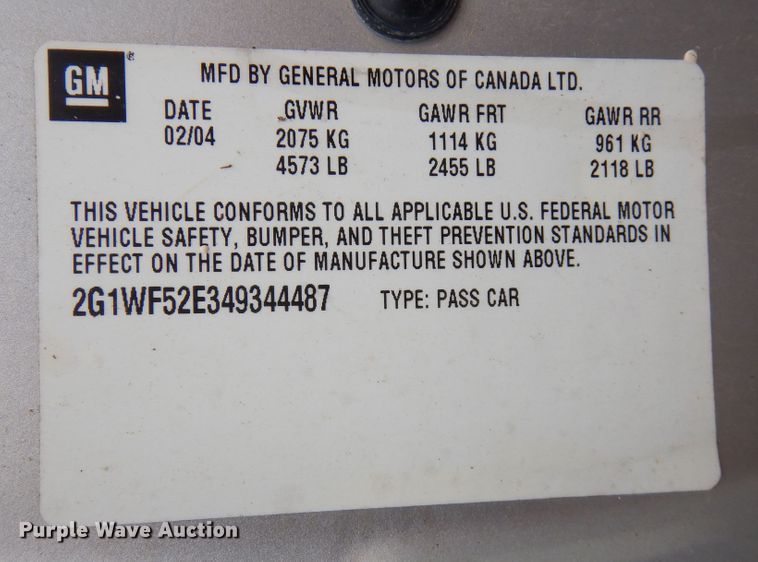 image for item DB7903 2004 Chevrolet Impala