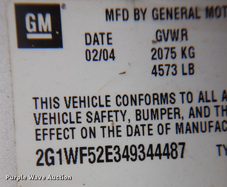 image for item DB7903 2004 Chevrolet Impala