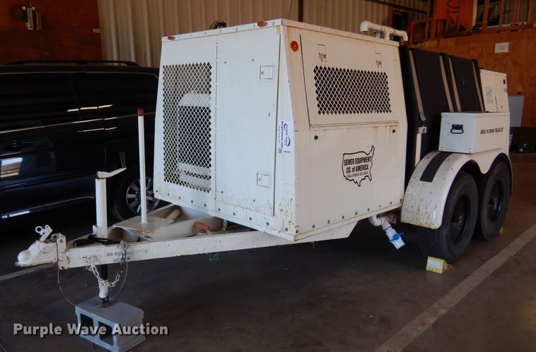 image for item DB7910 2000 Sewer Equip. Co. of America  sewer jetter trailer