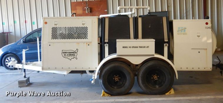 image for item DB7910 2000 Sewer Equip. Co. of America  sewer jetter trailer