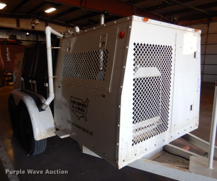 image for item DB7910 2000 Sewer Equip. Co. of America  sewer jetter trailer