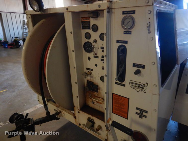 image for item DB7910 2000 Sewer Equip. Co. of America  sewer jetter trailer