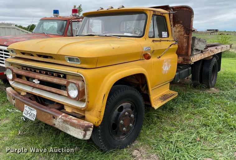 image for item DJ5212 1965 Chevrolet C60  flatbed truck