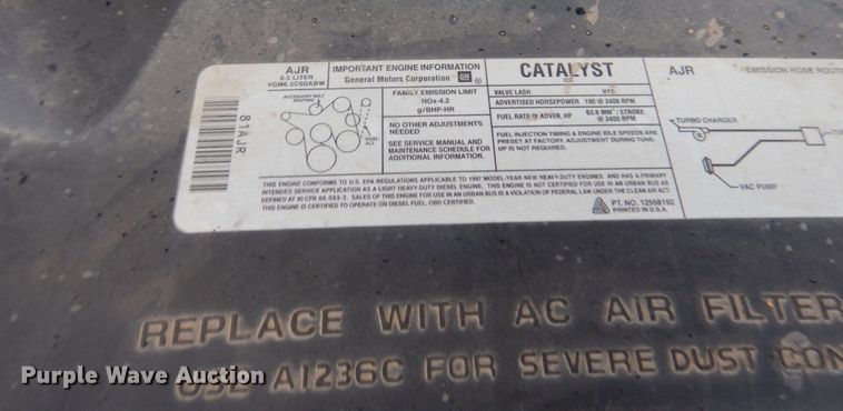 image for item DM5435 1997 Chevrolet Express G3500  school bus