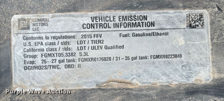 image for item DN5118 2015 Chevrolet Tahoe  SUV