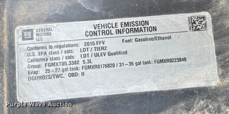 image for item DN5119 2015 Chevrolet Tahoe  SUV