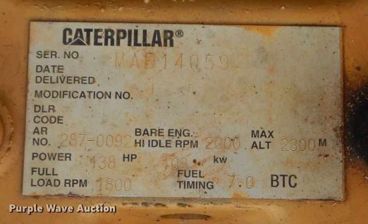 image for item DO1477 2007 Caterpillar 320CL  excavator