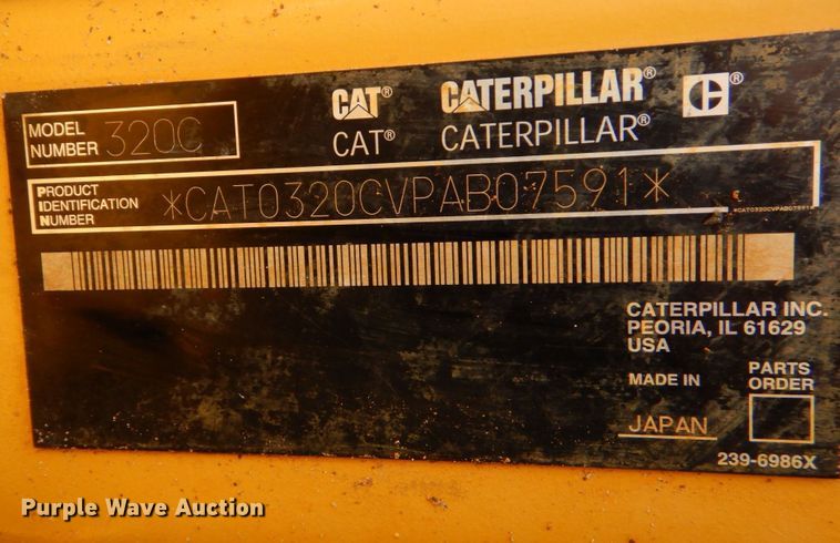 image for item DO1477 2007 Caterpillar 320CL  excavator