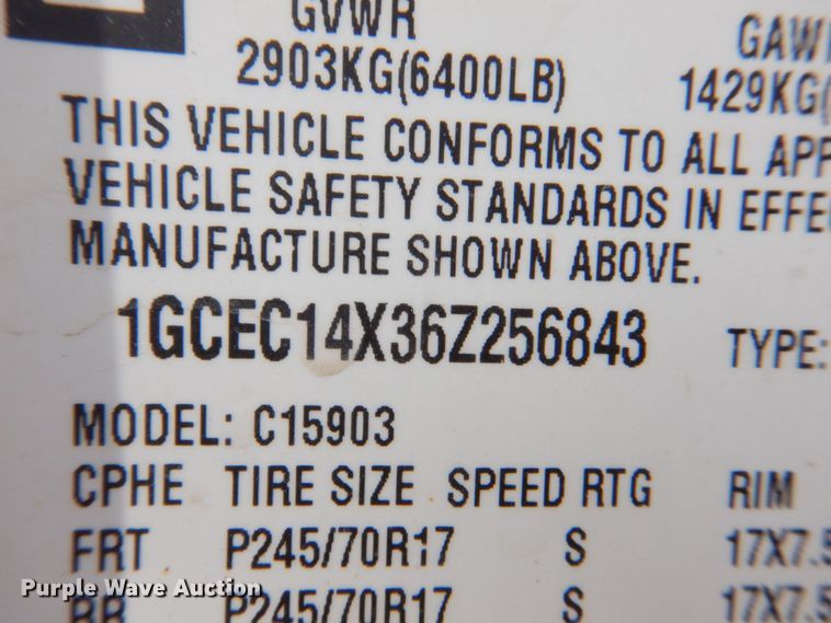 image for item DS8182 2006 Chevrolet Silverado 1500  pickup truck