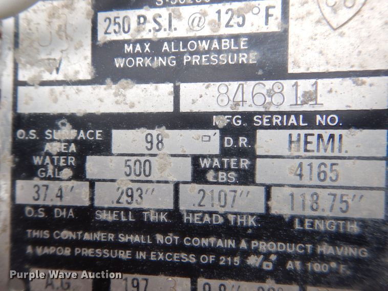 image for item DS8184 1973 Eveready A500H  propane tank