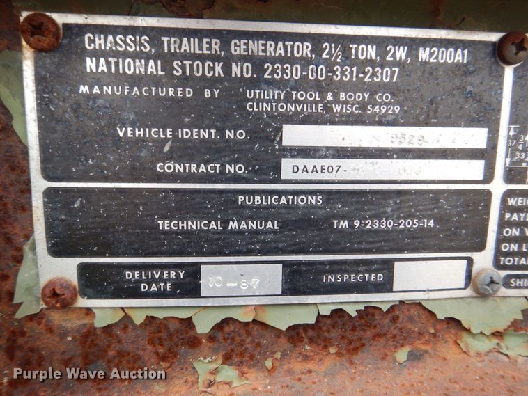 image for item DS8185 Utility trailer