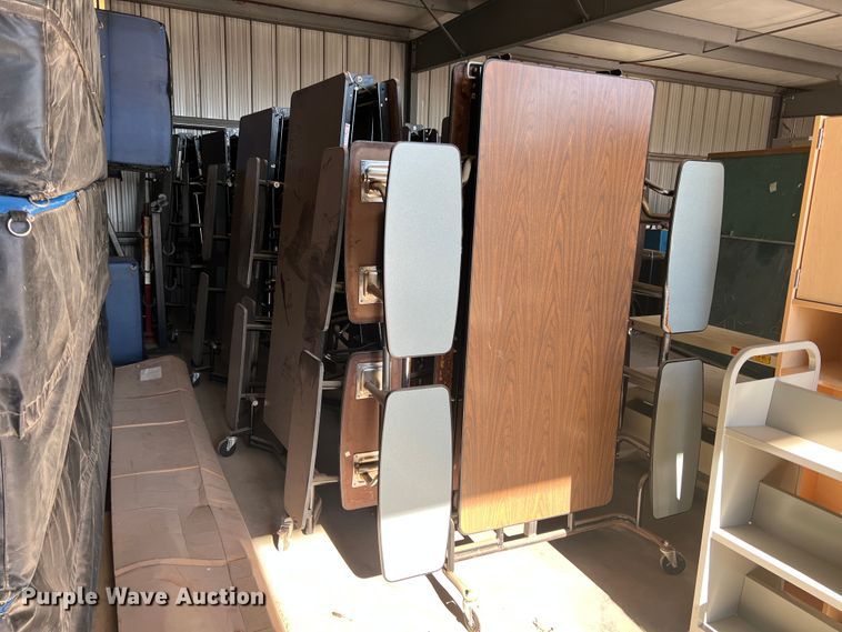 image for item DS8484 (9) 12'L folding lunch tables