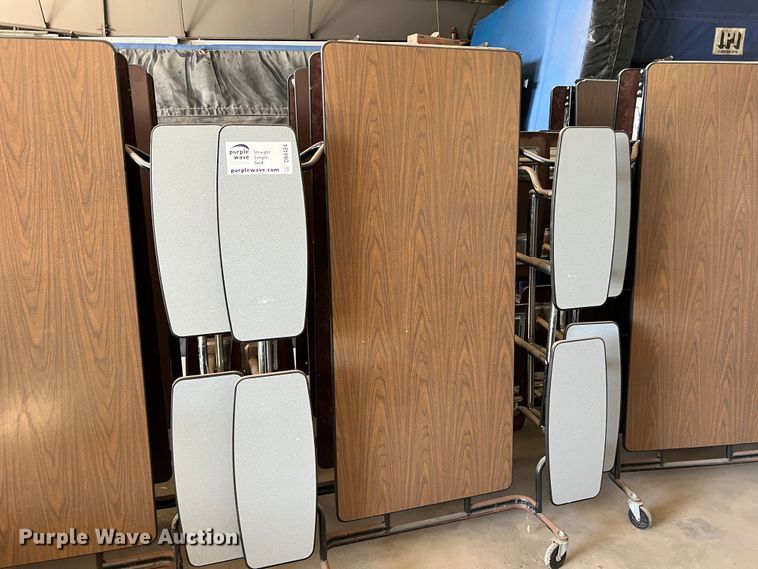 image for item DS8484 (9) 12'L folding lunch tables