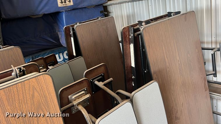 image for item DS8484 (9) 12'L folding lunch tables