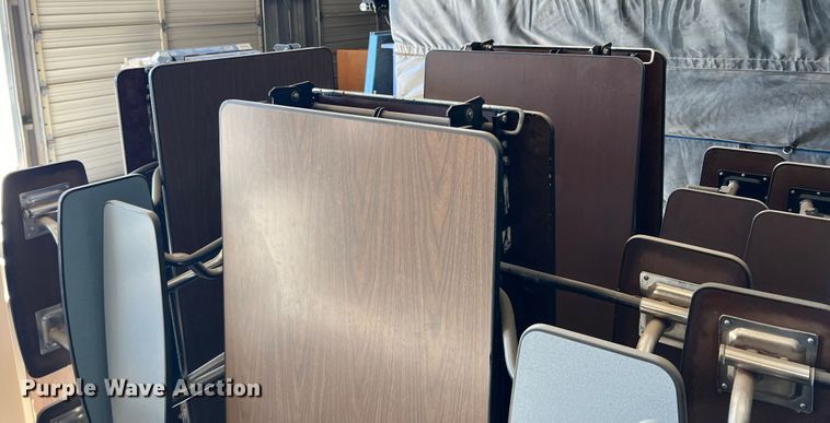 image for item DS8484 (9) 12'L folding lunch tables