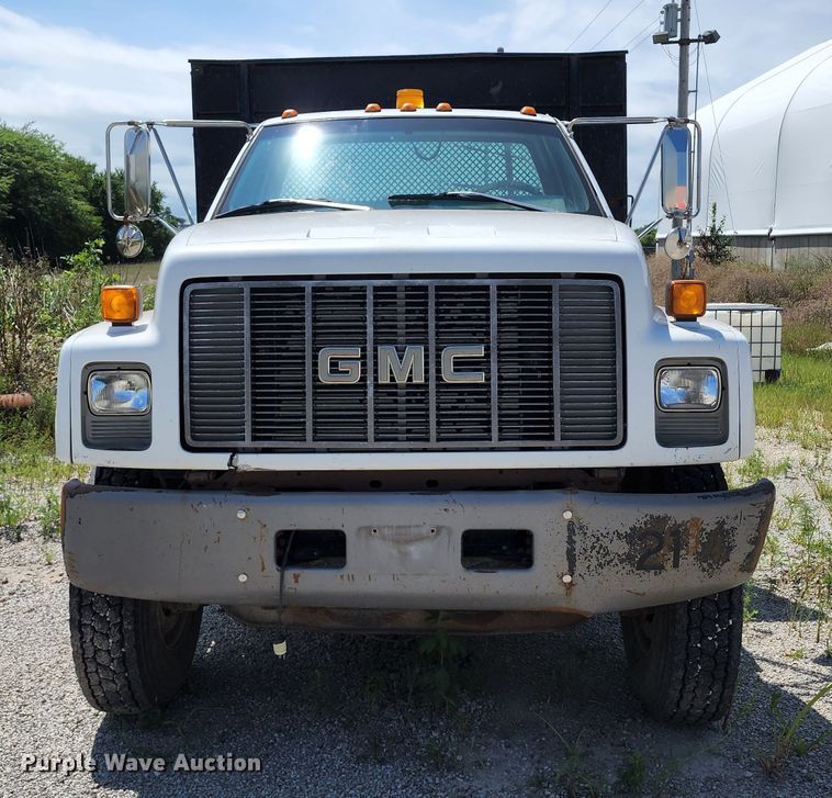image for item JB9063 1996 GMC TopKick  dump flatbed truck