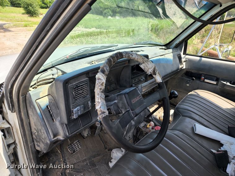 image for item JB9063 1996 GMC TopKick  dump flatbed truck