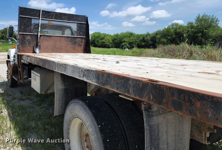 image for item JB9063 1996 GMC TopKick  dump flatbed truck