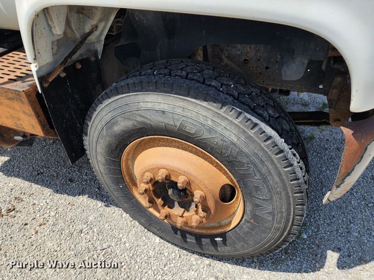 image for item JB9063 1996 GMC TopKick  dump flatbed truck