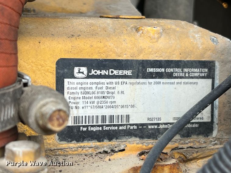 image for item JM9143 2008 John Deere 544J  high lift wheel loader