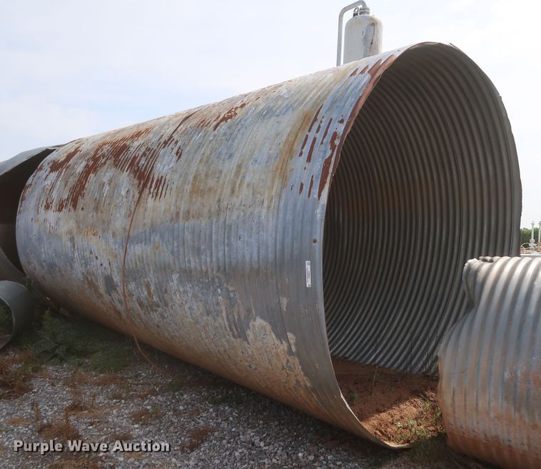 image for item KR9850 20' L x 10' diameter galvanized culvert