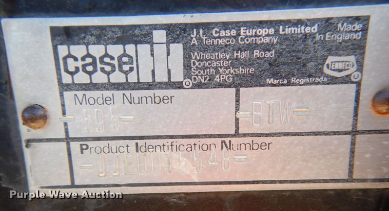 image for item LB9866 1991 Case IH 595  tractor