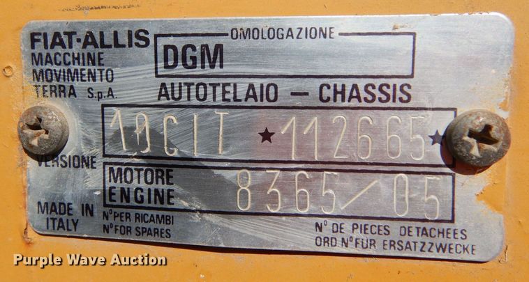 image for item LB9867 1982 Fiat-Allis 10C  dozer