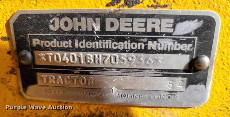 image for item LM9618 John Deere 401B  tractor